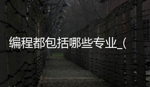 编程都包括哪些专业_(编程都包括哪些专业的)