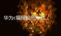 华为c编程规范考试_(华为编程语言基础考试) 